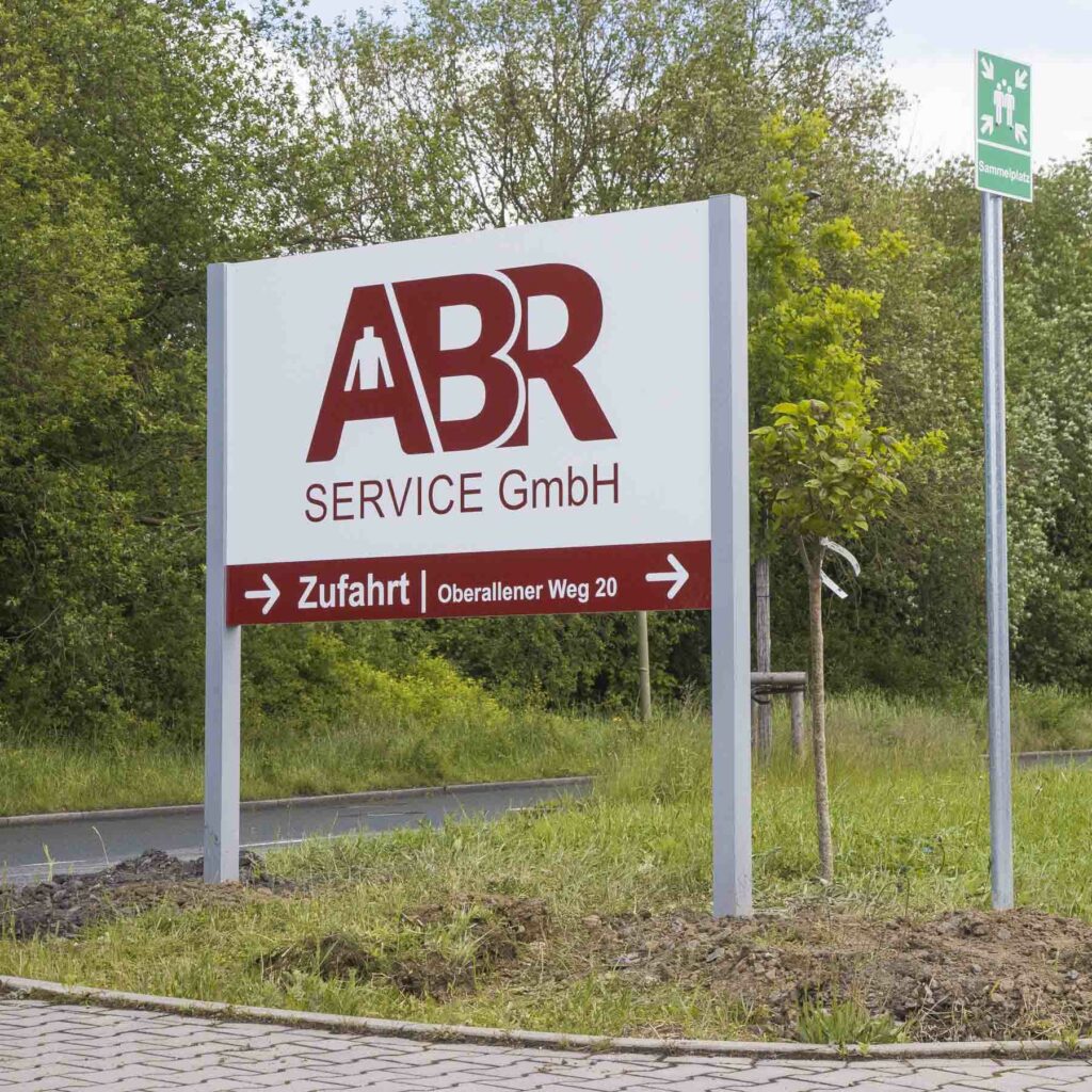 Einfahrt der ABR Service GmbH in Hamm